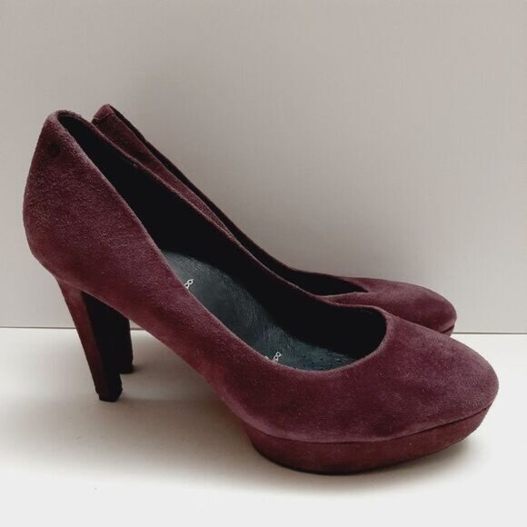 ROCKPORT Adiprene Platform Pumps High Heels Purple Suede Leather Sz 8.5 | Eur 39 - Picture 2 of 16